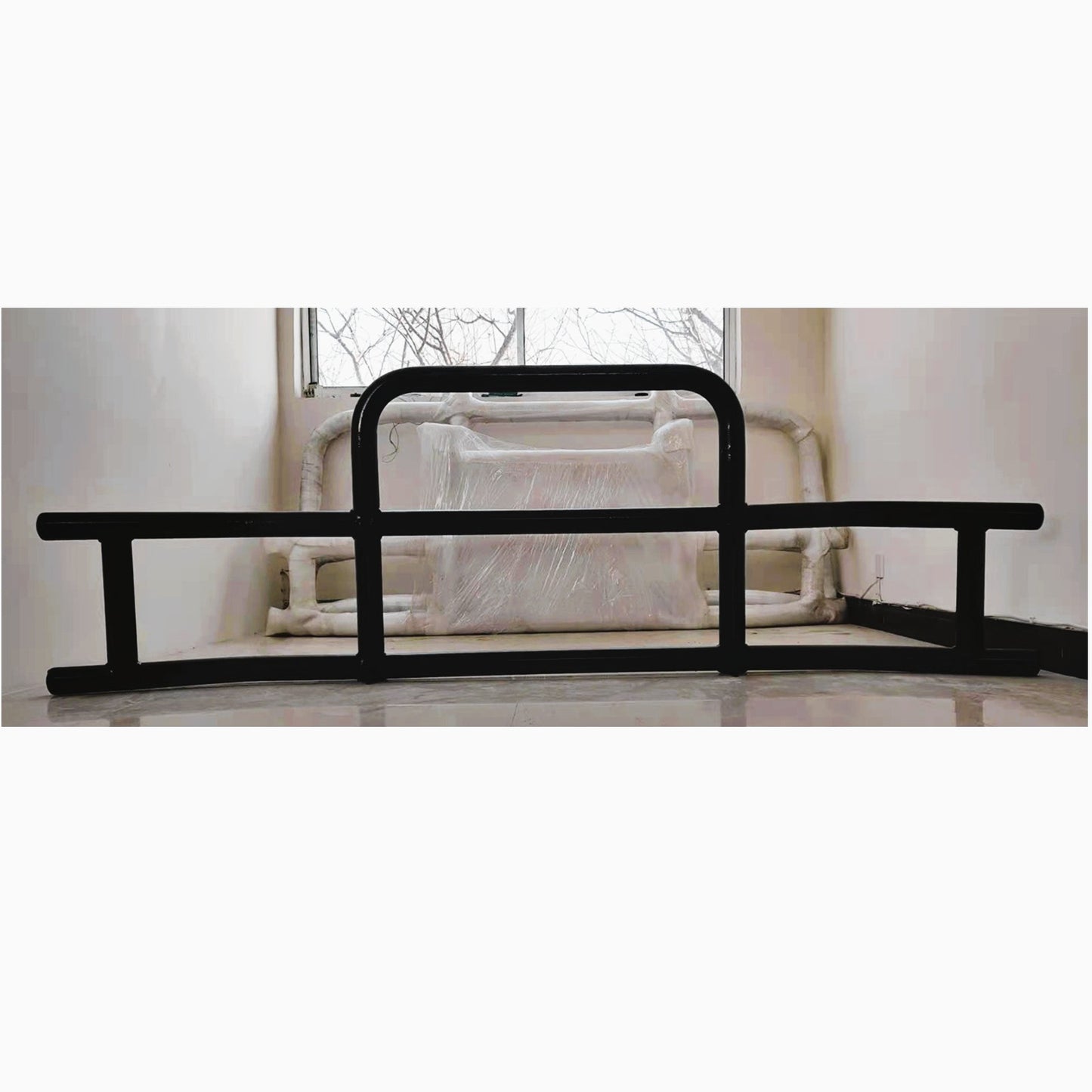 Black Iron Deer Guard Bumper for Trailer, Semi-truck without Mounting Bracket