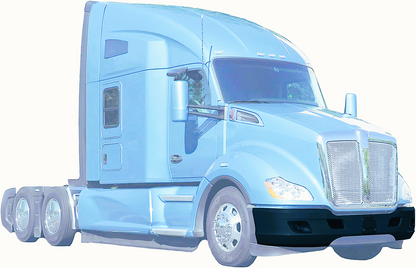 KENWORTH T680 2013-2021 PLASTIC BUMPER W/ FOG LIGHT HOLE