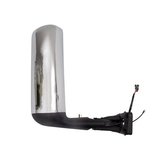 International LT 625 Door Mirror W/ Signal Light & Antenna  Chrome