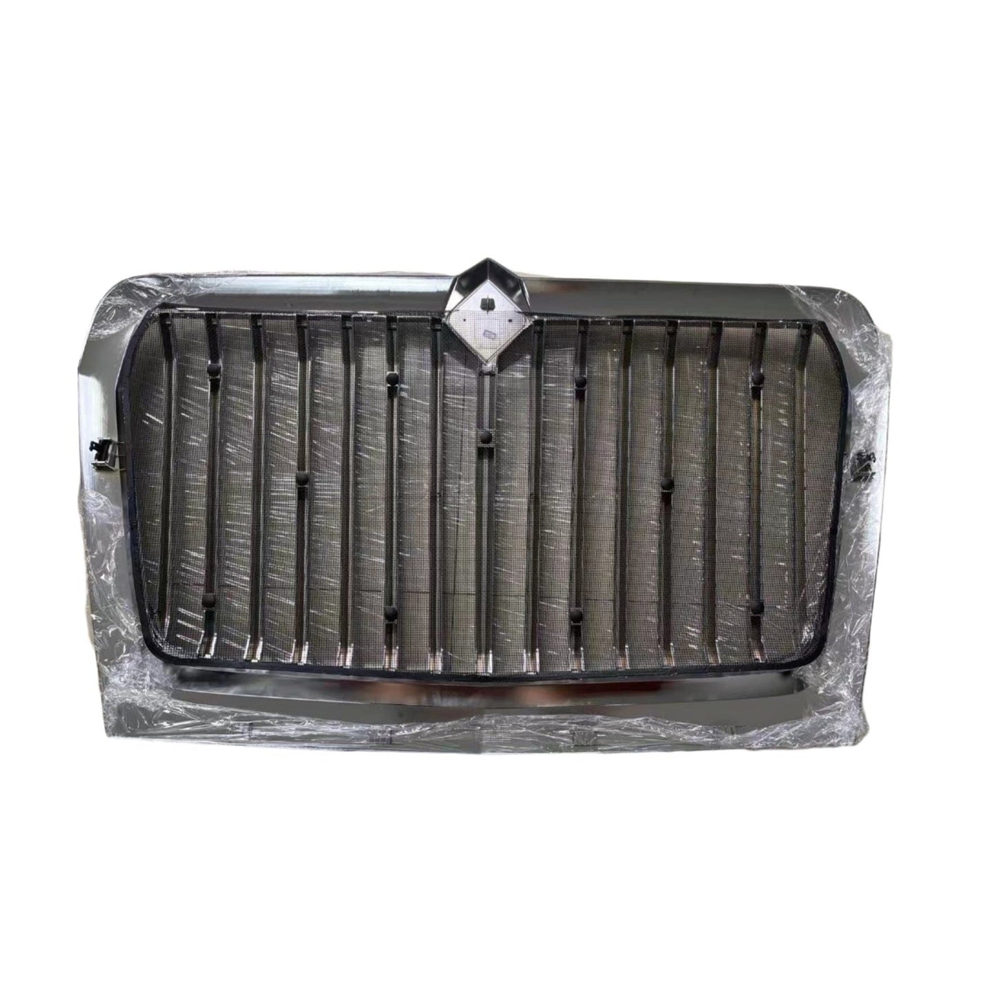 International LT 625 Front Grille with Bug Screen, Chrome 2014-2018