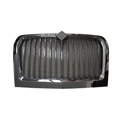 International LT 625 Front Grille with Bug Screen, Chrome 2014-2018