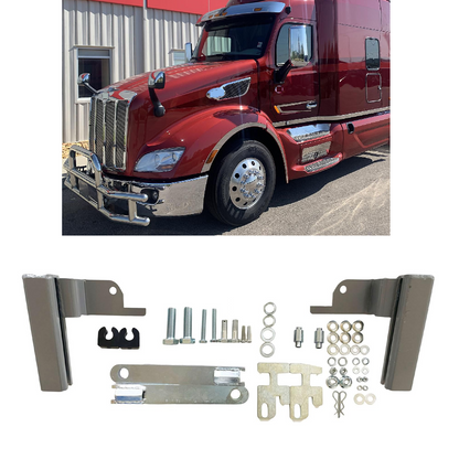 Mounting bracket for 2013-2021 Peterbilt 579/587 Deer Guard Bumper