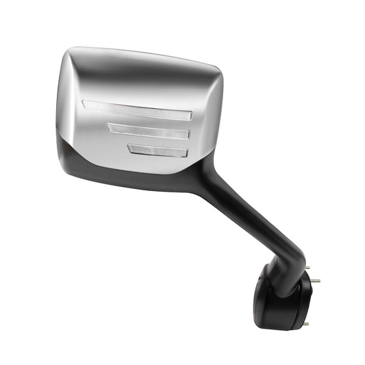 Kenworth T680 2013-2021 &Peterbilt 579/587 2010-2020 LED Turn Signal Chrome Hood Mirror Right Passenger Side