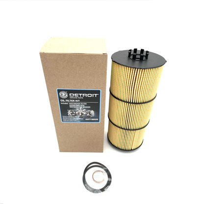 Detroit Diesel OIL FILTER KIT, DDE A4711800209 Genuine OEM Oil Filter for Freightliner DD13 DD15 DD16 ENGINE