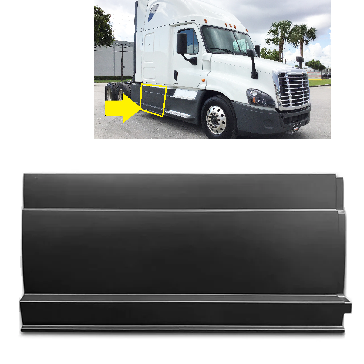 Freightliner Cascadia 2008-2017 Middle Fairing Panel Right Passenger Side