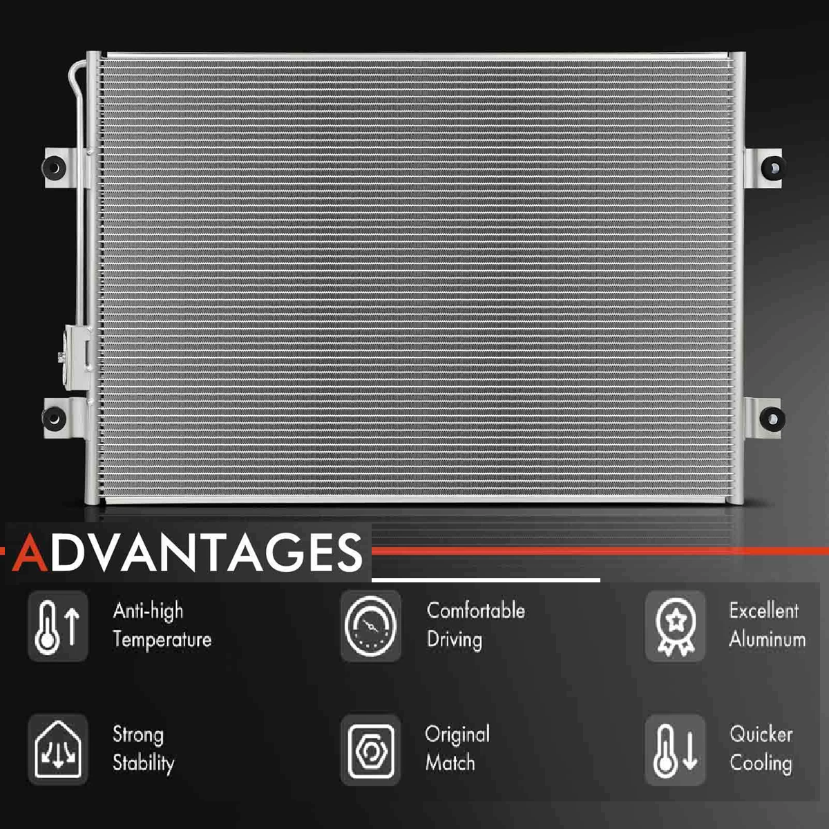 freightliner Cascadia 2008-2017 Detroit AC Condenser 040621