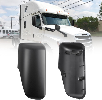 Mirror Covers Black Housing Door Rearview Door Side Mirror Covers for 2018+ Freightliner Cascadia
