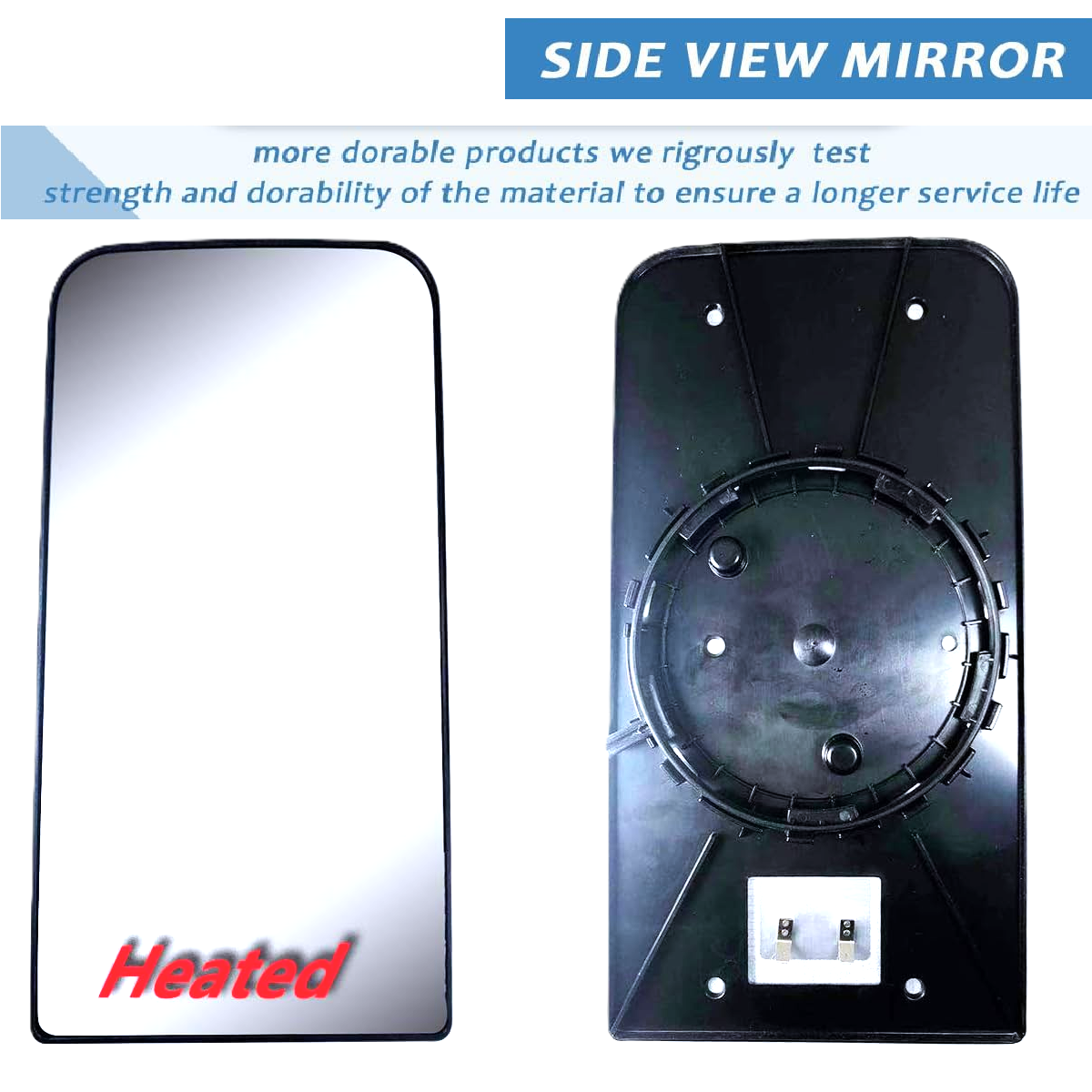Freightliner Cascadia 2018+ Door Mirror Big Glass, Main Upper Mirror (Heated)
