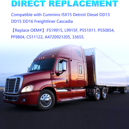 FREIGHTLINER CASCADIA 2008-2017 DD13 DD15 DD16 Fuel Filter Water Separator FS19915