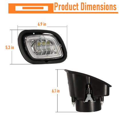Freightliner Cascadia 2008-2017 LED Fog Light ( Replacement A06-51909-000, A06-51909-001)