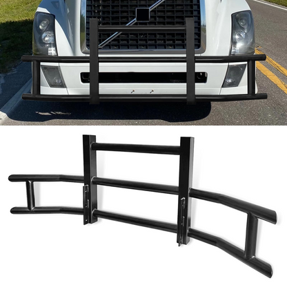 Iron Black Deer Guard Bumper w/o bracket for Semi Truck，Trailer
