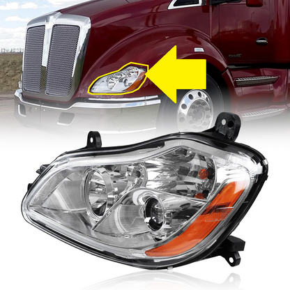 Kenworth T680 2013-2021 Headlight Left side Halogen | P546164100