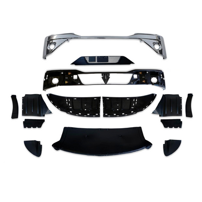 Kenworth T680 NEXT GEN 2022+ 前保险杠带雾灯孔镀铬