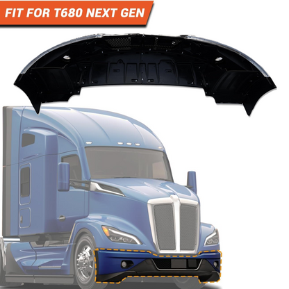 Kenworth T680 NEXT GEN 2022+ 前保险杠喷漆（带雾灯孔）黑色