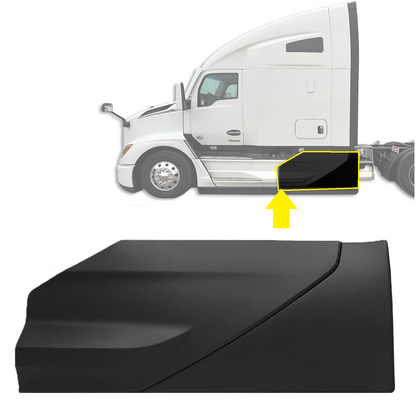 Kenworth T680 Next Gen 2022+ cab skirt/ rear fairing panel with Bracket