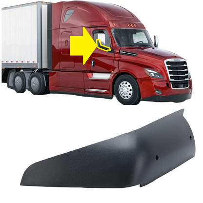 Freightliner Cascadia 2018+ Door Mirror Arm Cover Black Right Passenger Side