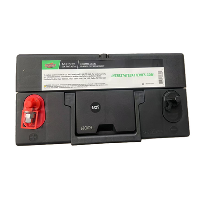 INTERSTATE BATTERIES | M-31SHC 12V Flooded Lead-Acid Battery | 95Ah 1,000 CCA | Durable Group 31 Deep-Cycle Power