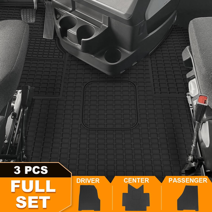 Freightliner Cascadia 2018-2023 Truck Floor Mats 3PCS Latex/Black