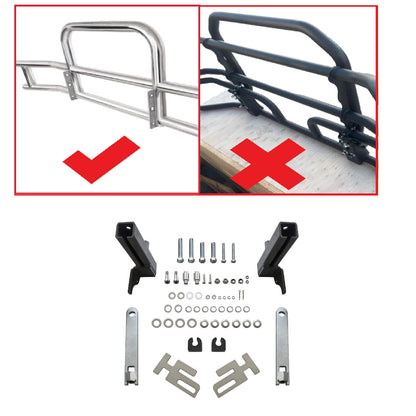 Mounting Brackets Set For Kenworth T660/T680 2008-2021 Truck Bumper Deer Guard