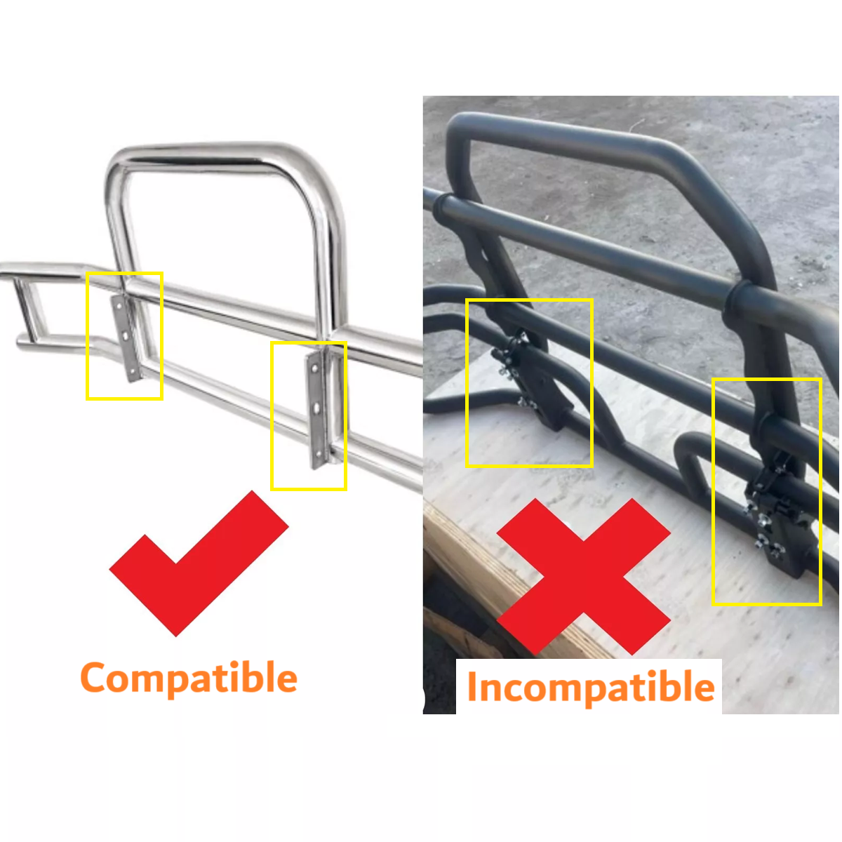 Mounting Bracket for Freightliner Cascadia 2018-2024 Front Deer Guard Bumper