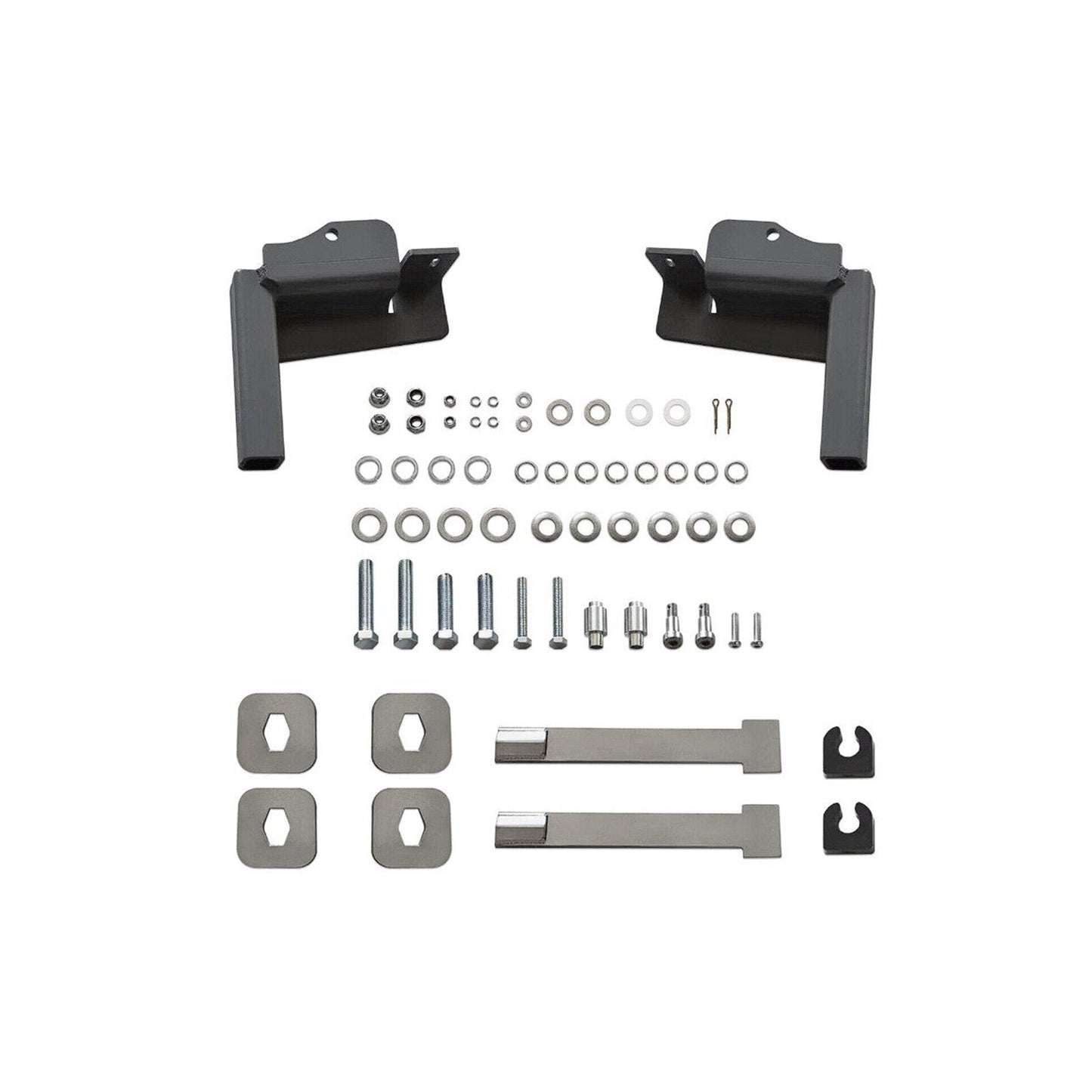 International Prostar 2008-Current Bumper Guard Mounting Bracket Set | Heavy-Duty All-Weather Front Bumper Bracket w/ Hardware Included to Attach Deer Guard for International Prostar 2008-2016