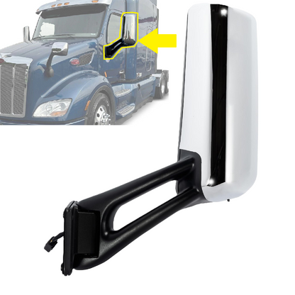 PETERBILT 579 2013-2021 Door Mirror Assembly Power Heated Mirror Left Driver Side Chrome