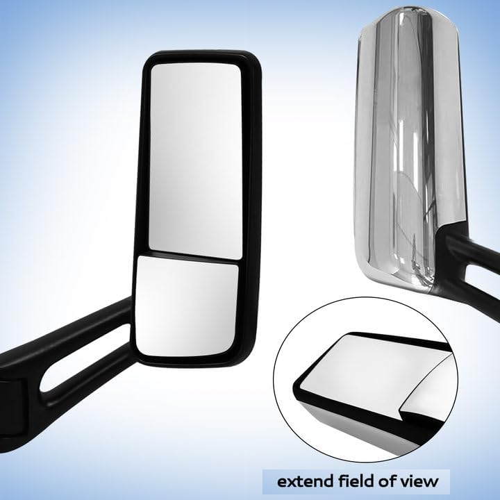 PETERBILT 579 2013-2021 Door Mirror Assembly Power Heated Mirrors Right Passenger Side Chrome