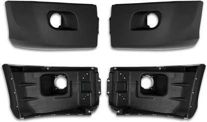 Peterbilt 579 2013-2021 bumper with fog light hole | PLASTIC
