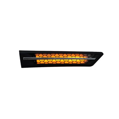 Freightliner Cascadia 2018-2024 hood Air Intake Cover grille with Amber Marker Light 12V