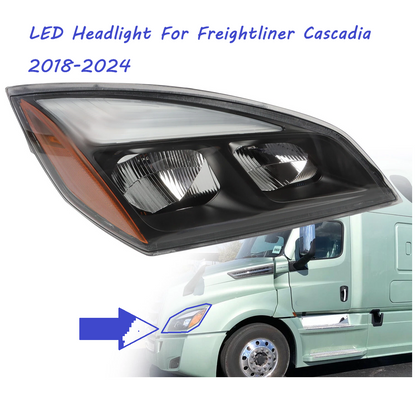 Freightliner Cascadia 2018-2024 LED Headlight Right Passenger Side | A6601405003