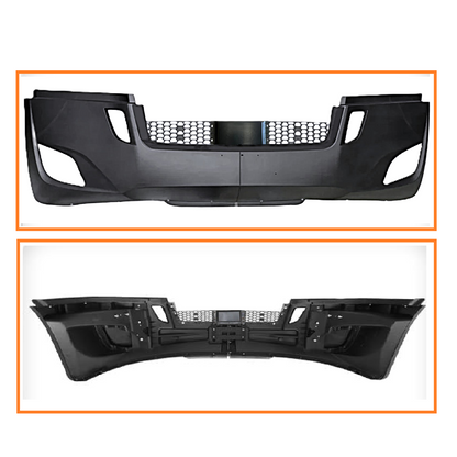 Freightliner Cascadia 2018-2025 Front Bumper, with Black Center Trim, Radar Cover and Fog LIGHT Hole