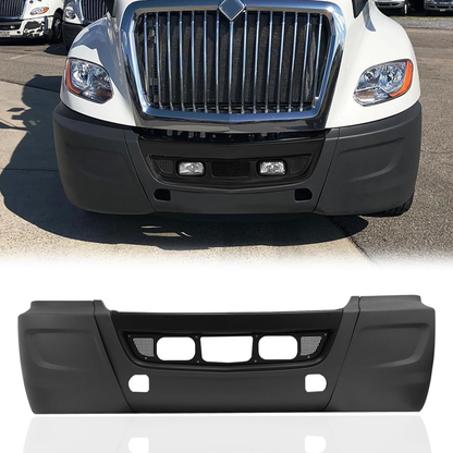 Bumper Assembly with Black Painted Center Trim For International LT625 2018+