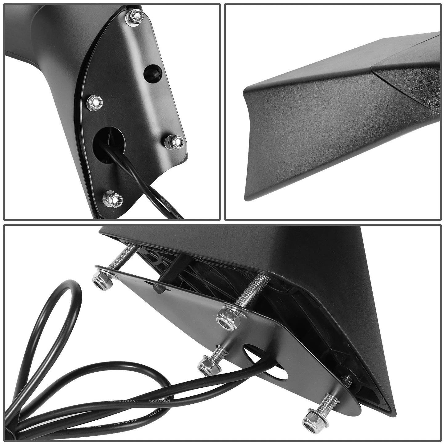 Hood Mirror Replacement for 2018–2024 Volvo VNL Trucks - Black