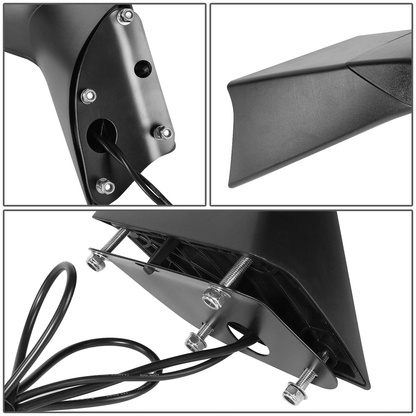Hood Mirror Replacement for 2018–2024 Volvo VNL Trucks - Black